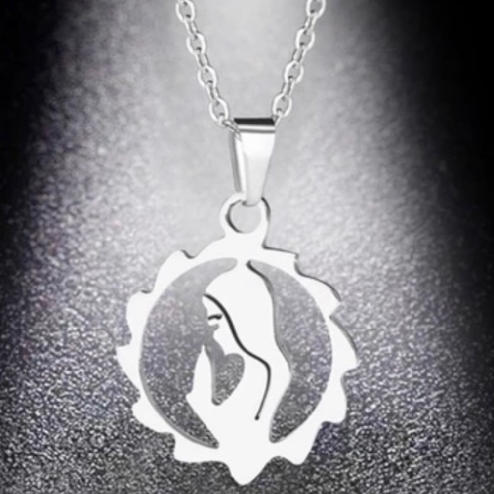 Our Lady~ Guadelupe Virgin Mother Mary Pray Divine Blessed Sacred Steel Necklace - Picture 5 of 12